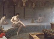 Jean Leon Gerome Le Bain de Vapeur (mk32) oil on canvas